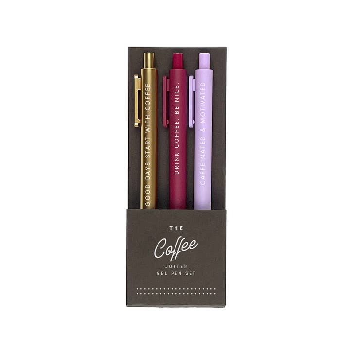 The Coffee Jotter Gel Pen Set