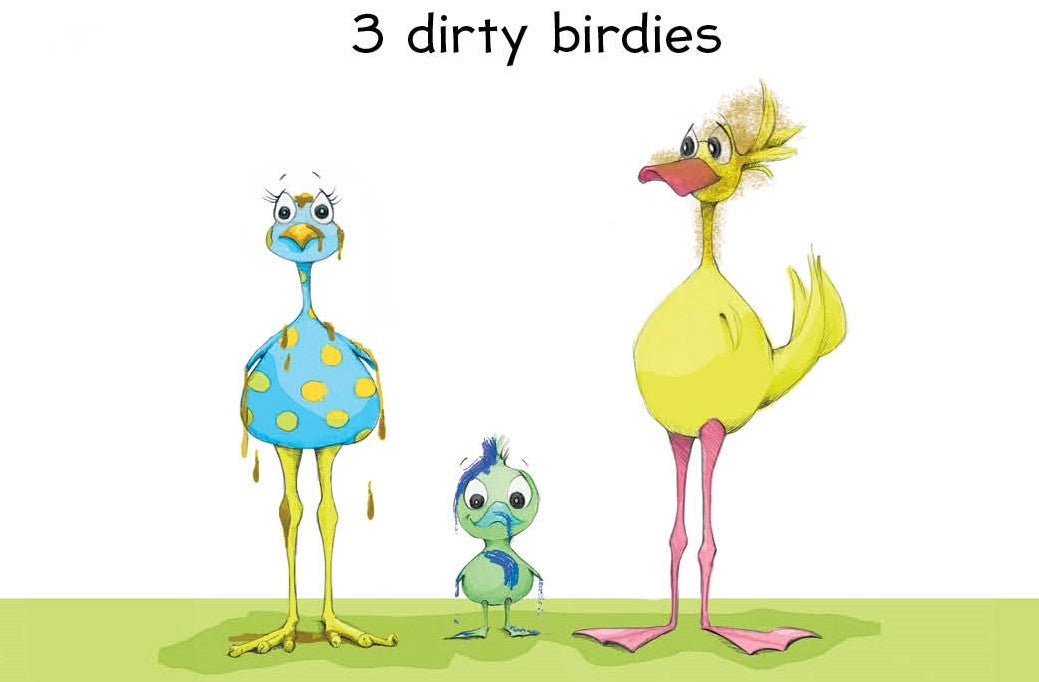 Dirty Birdies Board Book