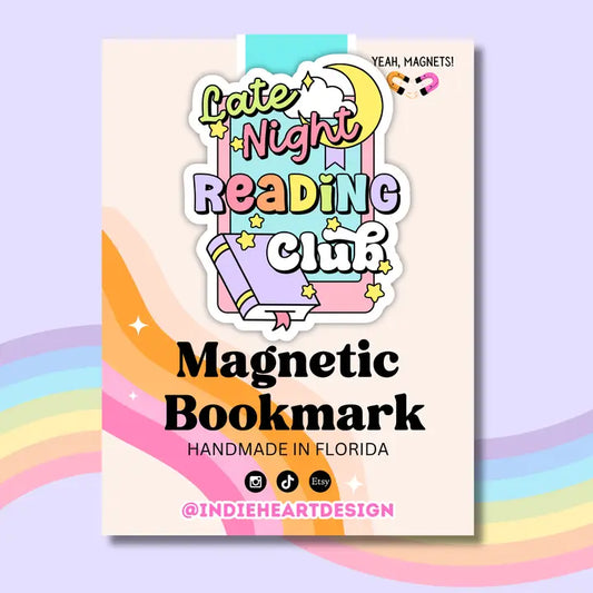 Late Night Reading Club Magnetic Bookmark