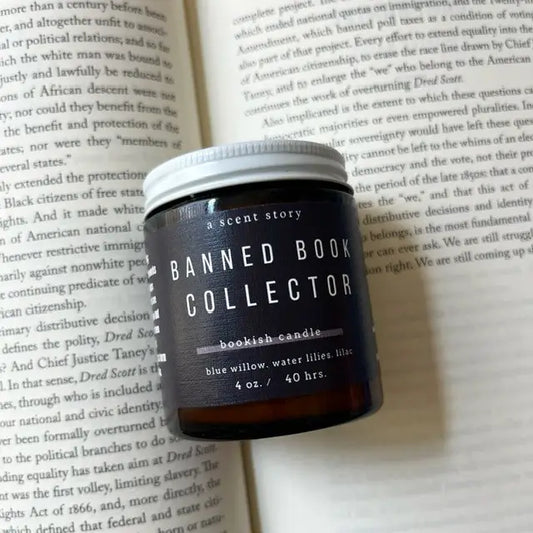 Banned Book Collector Bookish Soy Candle