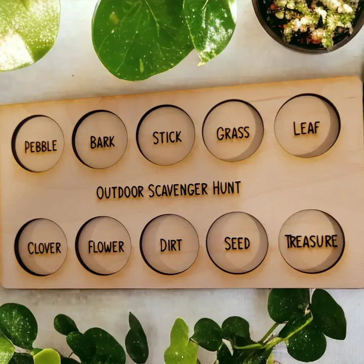 Outdoor Nature Scavenger Hunt Board