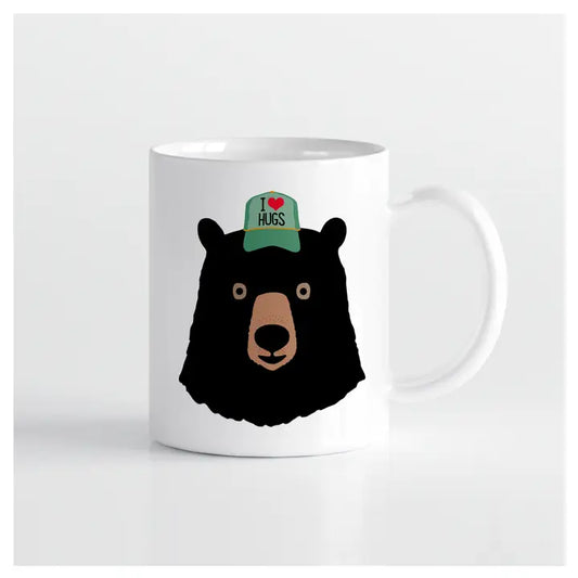 Black Bear I Heart Hugs Mug