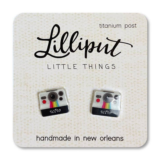 Retro Polaroid Camera Earrings