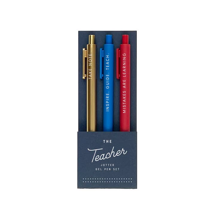 The Teacher Jotter Gel Pen Set