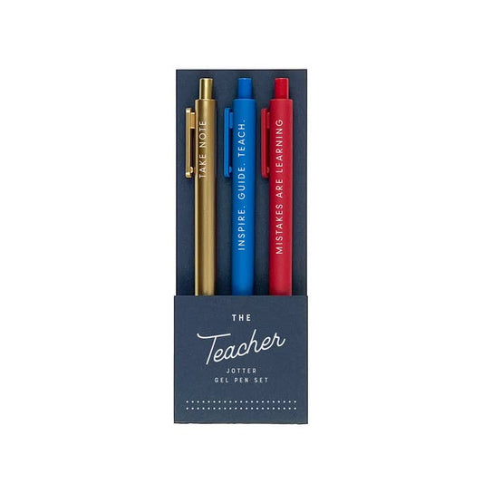 The Teacher Jotter Gel Pen Set