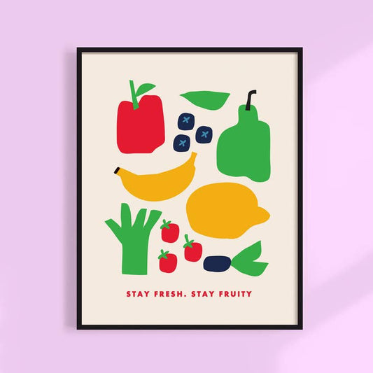 Stay Fresh Stay Fruity Market Print