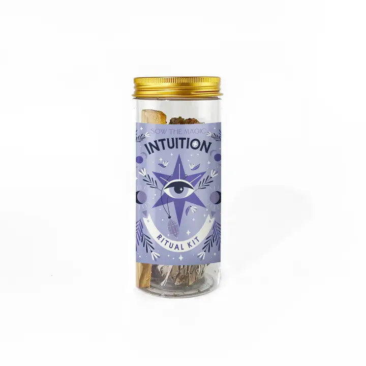 Intuition Ritual Kit with Amethyst, Palo Santo, & Sage