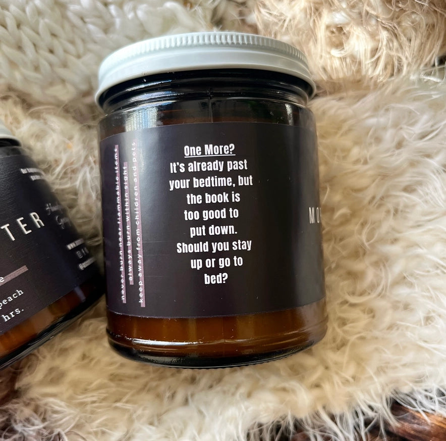 Just One More Chapter Bookish Soy Candle