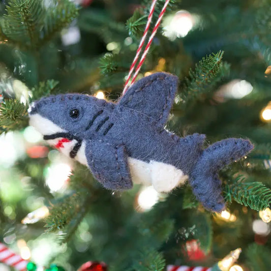 Shark Felt Wool Ornament