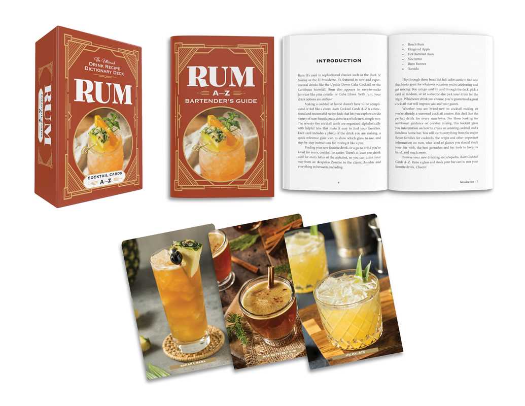 Rum Cocktail Cards A-Z