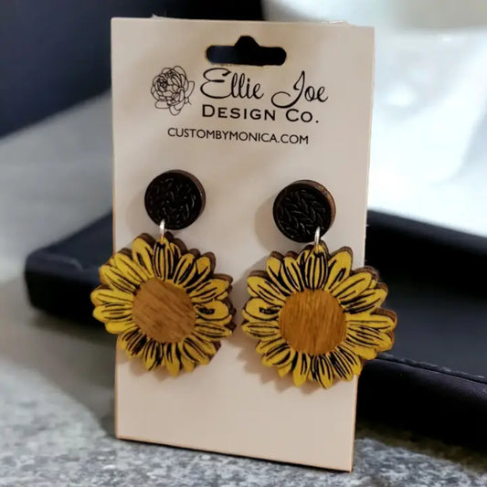 Sunflower Dangle Earrings