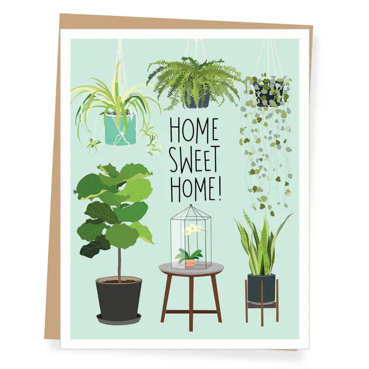 Home Sweet Home Plants Card