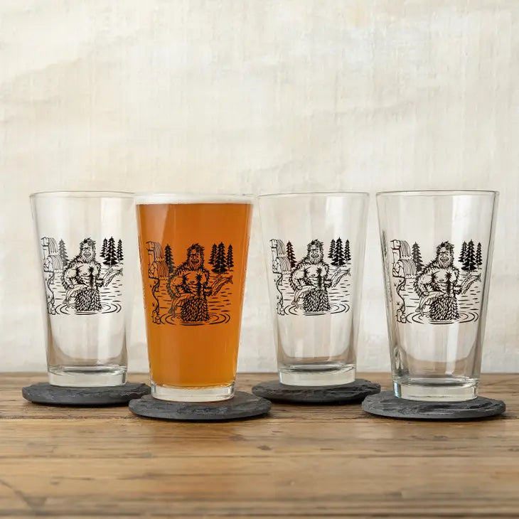 Sasquatch Bigfoot Pint Glass