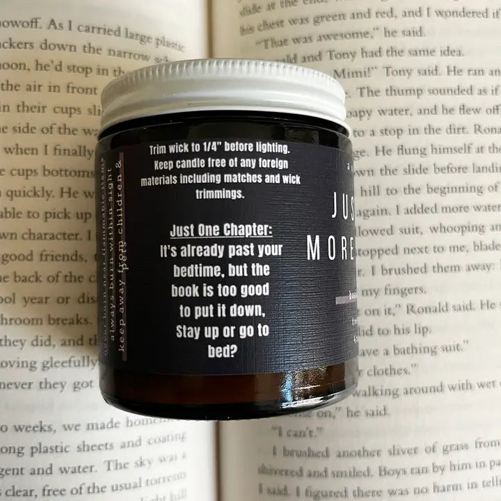 Just One More Chapter Bookish Soy Candle