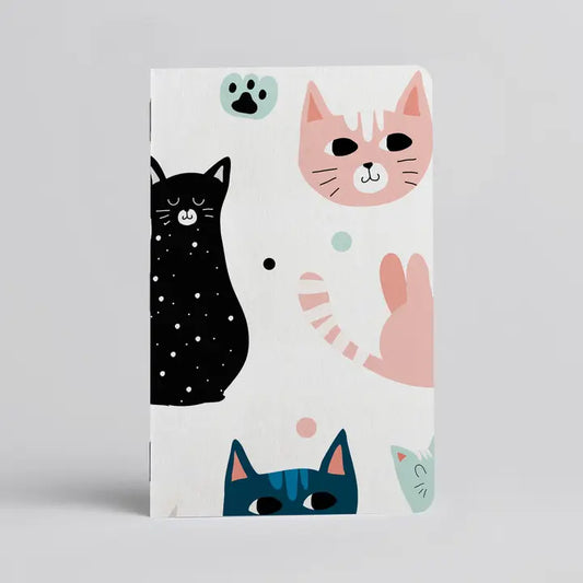 Meow Lined Pocket Notebook - Set of 2