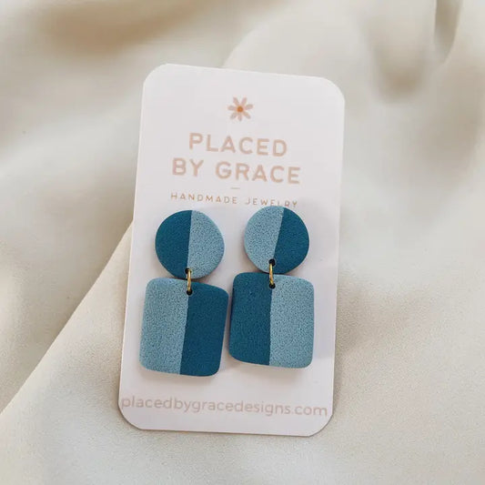 Two-Tone Statement Earrings