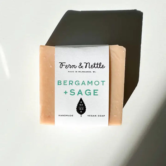 Bergamot + Sage Vegan Soap