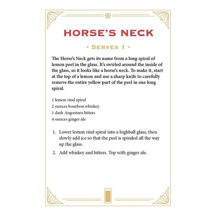 Whiskey Cocktail Cards A-Z