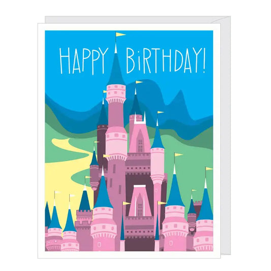 Princess Castle Birthday Card