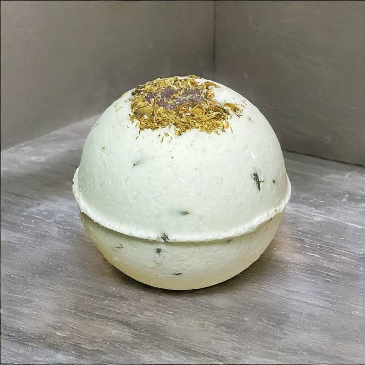 Amethyst & Chamomile Sleepytime Bath Bomb with Melatonin