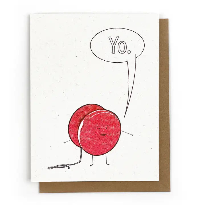 Yo Greeting Card