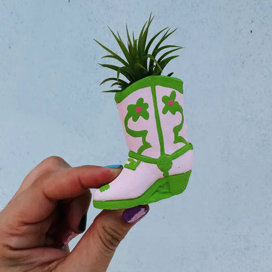 The Sweetie Pie Mini Cowboot Planter and Air Plant