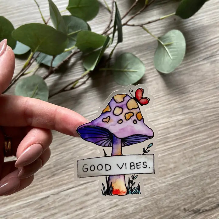 Good Vibes Clear Vinyl Sticker