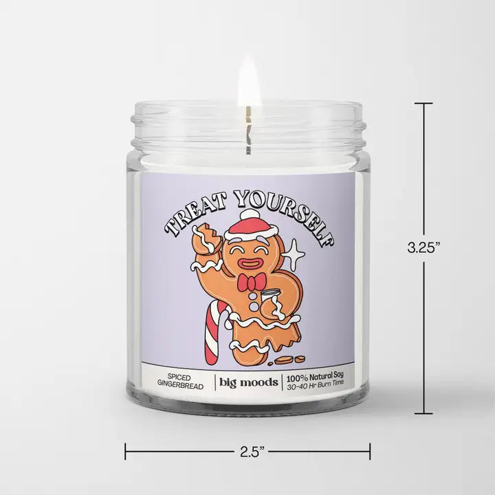 "Treat Yourself" Spiced Gingerbread Soy Candle