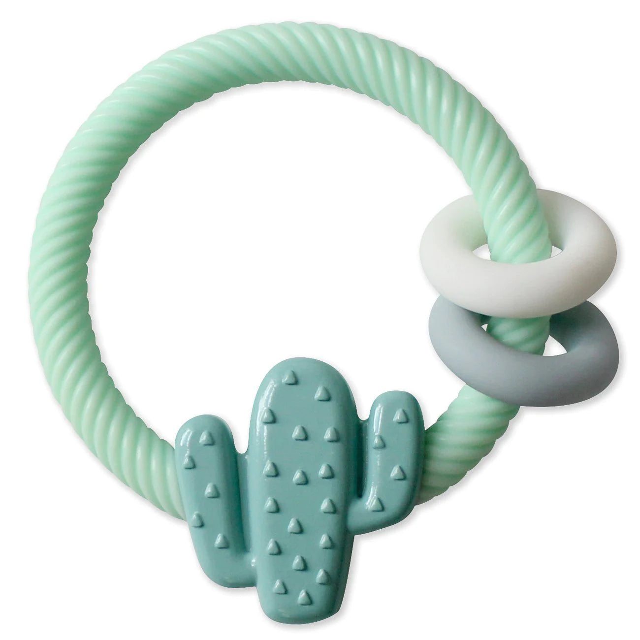 Two-in-One Silicone Rattle + Teether