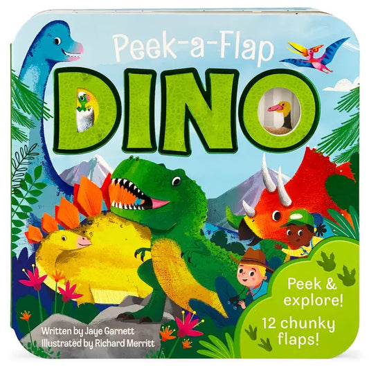 Peek-A-Flap Dino Board Book