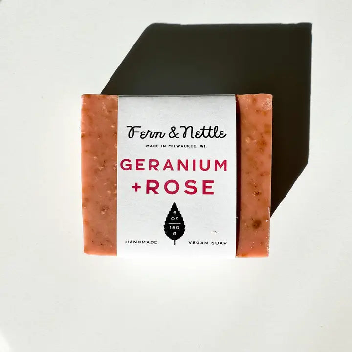 Geranium + Rose Vegan Cold-Process Soap