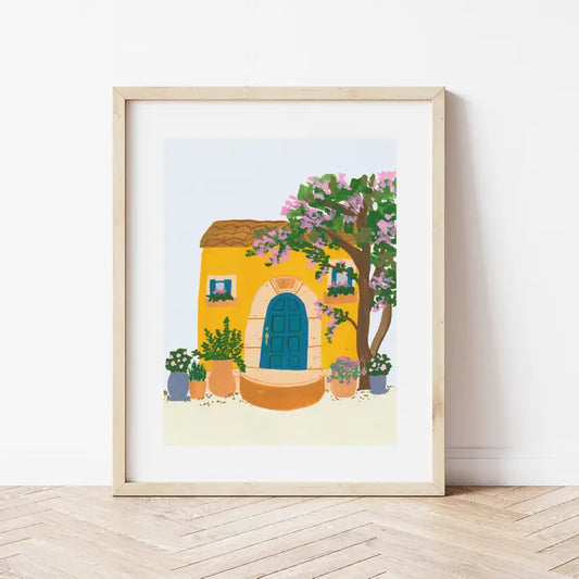 Yellow Tuscan House Print