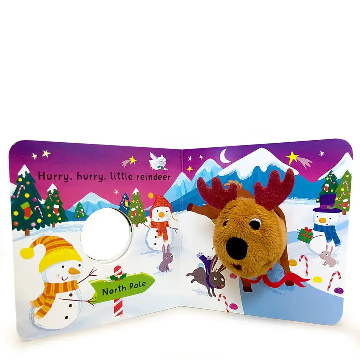 Jingly, Jingle, Little Reindeer Finger Puppet Board Book