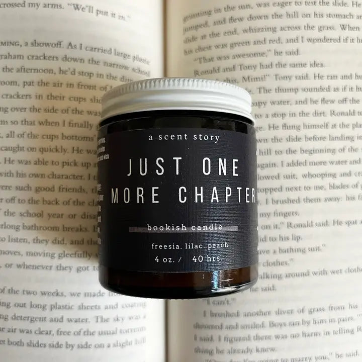 Just One More Chapter Bookish Soy Candle