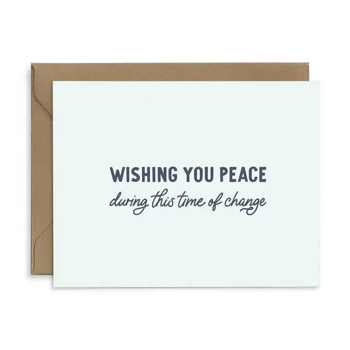 Wishing You Peace Sympathy Greeting Card