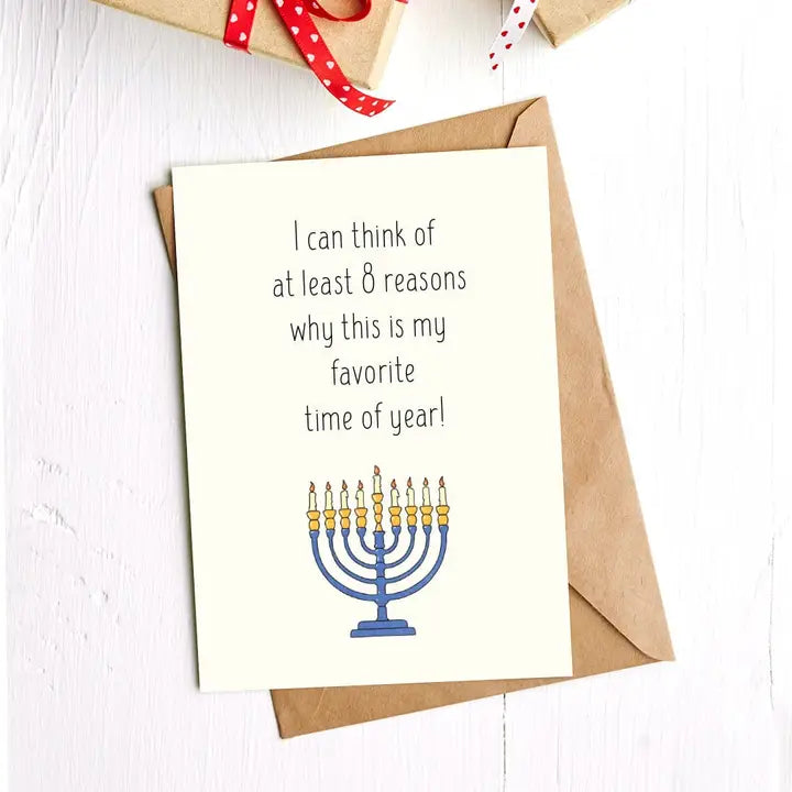 Favorite Time of Year Hanukkah Card