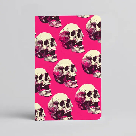 Neon Skulls Lined Pocket Notebook - Set of 2