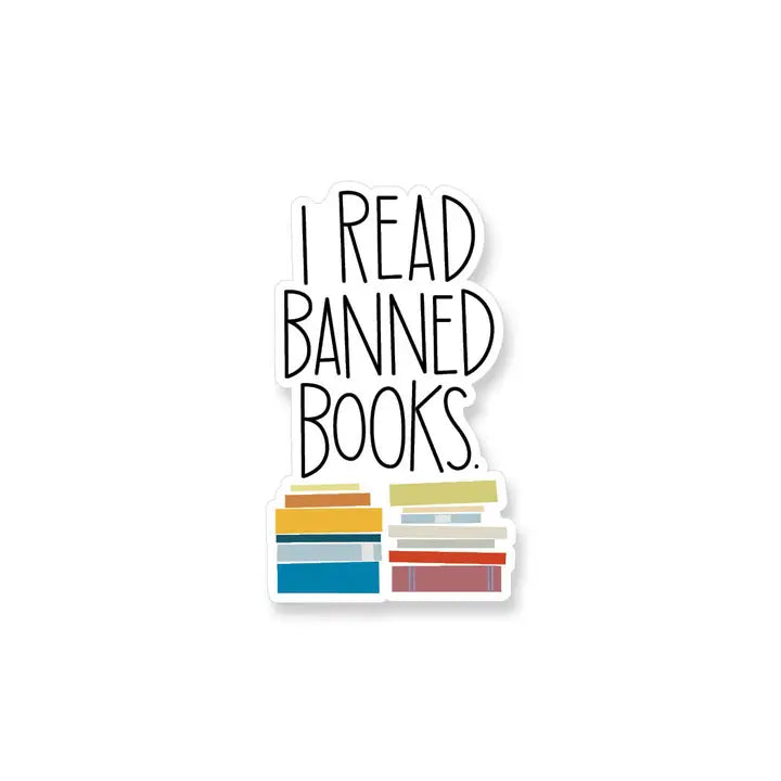 Banned Books Vinyl Sticker