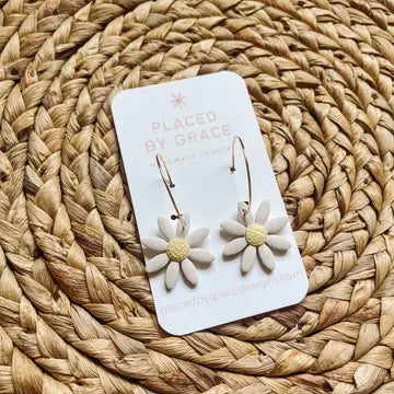 Daisy Hoops Earrings