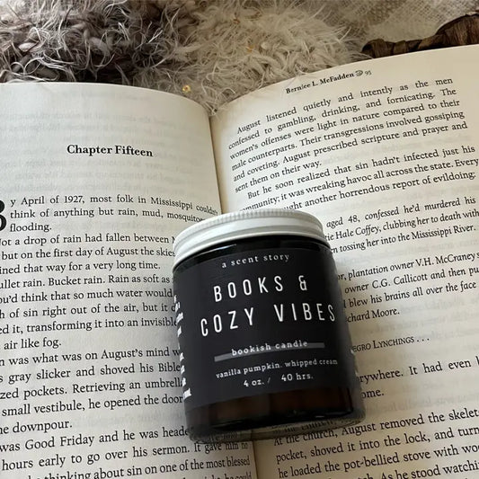 Books & Cozy Vibes Bookish Soy Candle