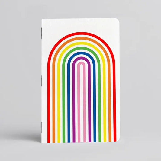 Bright Rainbow Lined Pocket Notebook - Set of 2