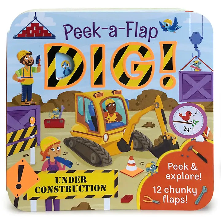 Peek-A-Flap Dig Board Book