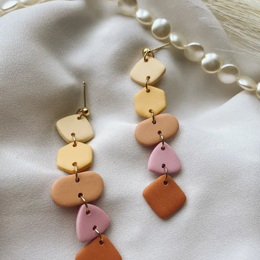 Pink Sunset Drop Earrings