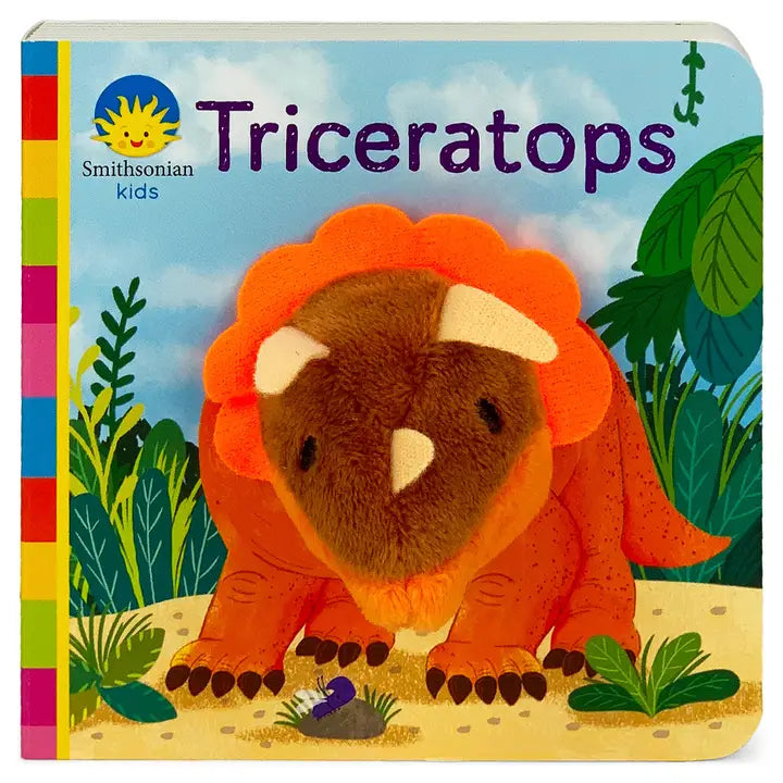 Smithsonian Kids Triceratops Finger Puppet Board Book