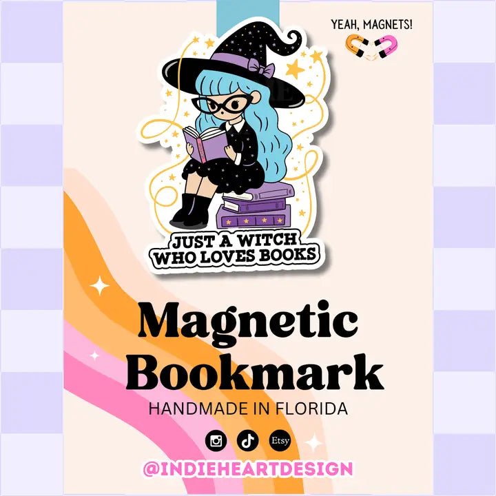 Just A Witch Who Loves Books Magnetic Bookmark