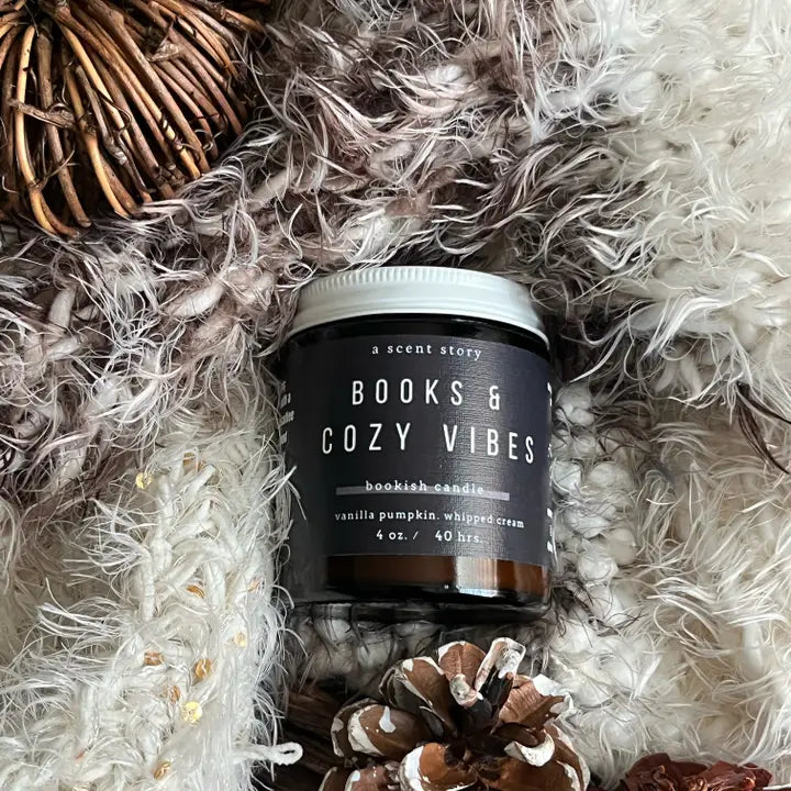 Books & Cozy Vibes Bookish Soy Candle