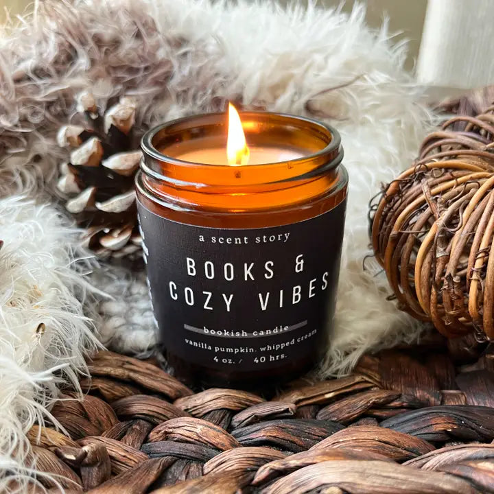 Books & Cozy Vibes Bookish Soy Candle