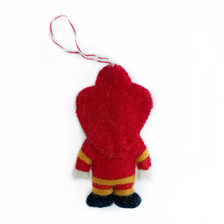 Fireman Felt Wool Ornament