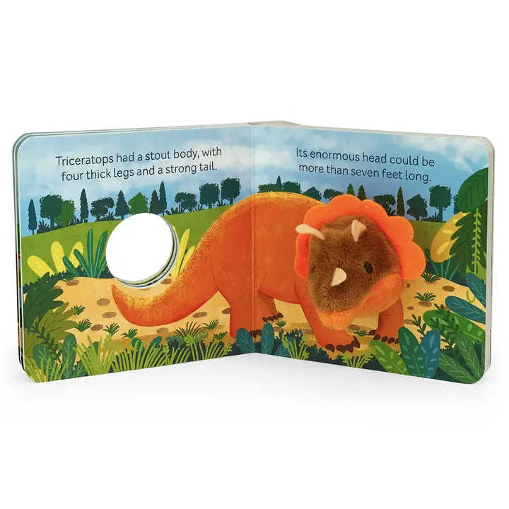 Smithsonian Kids Triceratops Finger Puppet Board Book