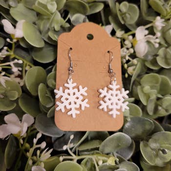 Snowflake Clip-on Earrings